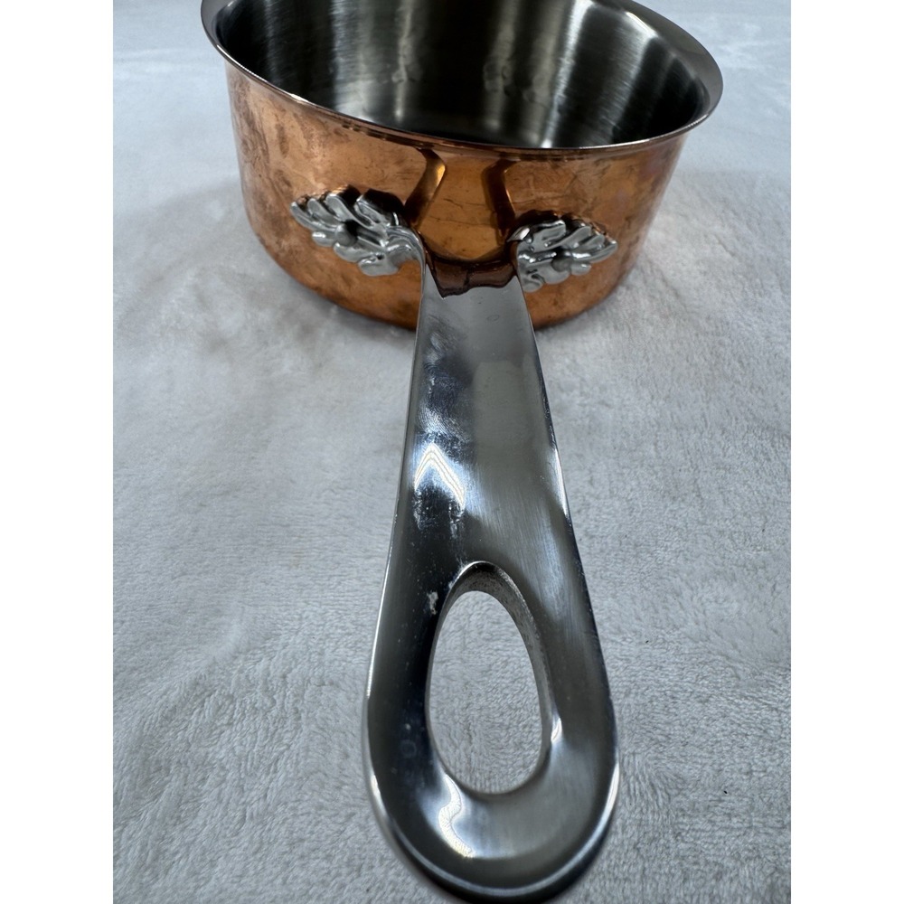 Ruffoni  Copper Saucepan With Pineapple Knob Glass Lid Rare Retired - Picture 5 of 12